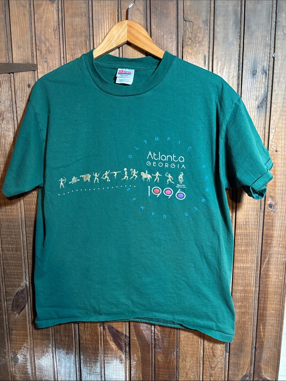 Atlanta 1996 Green Olympic T-Shirt
